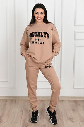 ست گرمکن بژ زنانه پنبه ای Koza Butik - کد 856485274
