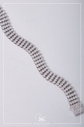 دستبند نقره بژ زنانه 925 عیار Kaira - کد 858138356