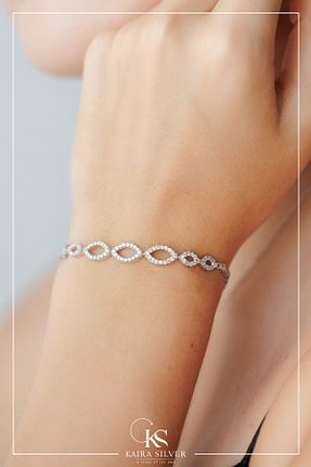 دستبند نقره بژ زنانه 925 عیار Kaira - کد 858138408