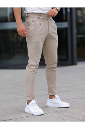 شلوار بژ مردانه پارچه BYATA MENS STYLE - کد 353840828