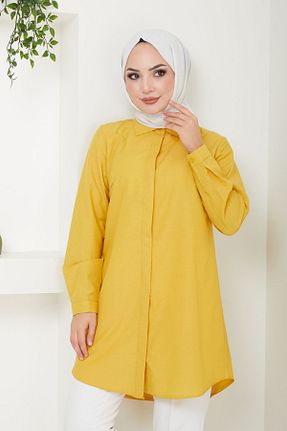 پیراهن حجاب زرد زنانه Boyfriend Eliva - کد 856327454