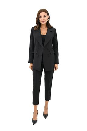 کت مشکی زنانه رگولار Koza Butik - کد 788254944