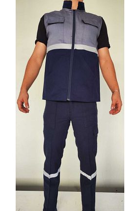 لباس ایمنی کار سرمه ای İspool - کد 759728873