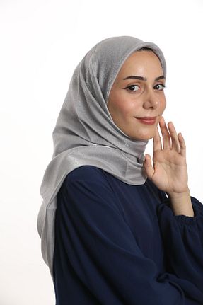 شال طوسی زنانه پلی استر Kevser - کد 844572870