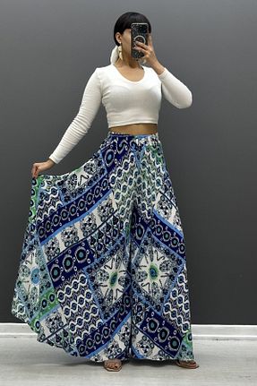 شلوار آبی زنانه ویسکون Saklı Butik - کد 842975592