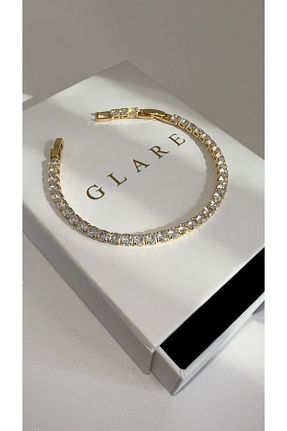 دستبند استیل (فولاد) طلائی زنانه استیل ضد زنگ GLARE JEWELRY - کد 858063310