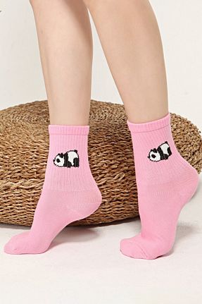 جوراب صورتی زنانه پنبه پلی استر Socks Tunnel - کد 129166501