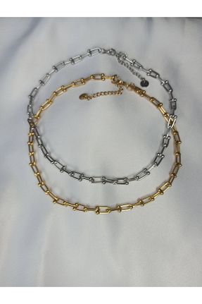 گردنبند استیل ( فولاد ) زنانه استیل (فولاد) Humeraccessories - کد 840383066