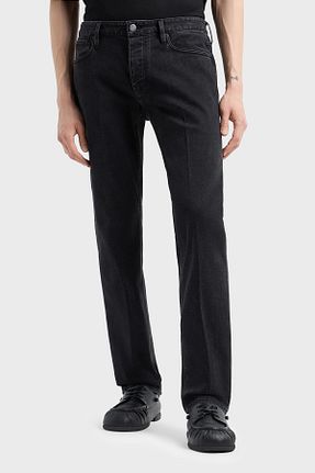 شلوار جین مشکی مردانه پاچه ساده Emporio Armani - کد 857677614