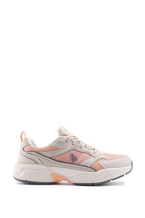 کفش اسنیکر نارنجی زنانه بند دار U.S. Polo Assn. - کد 830611307