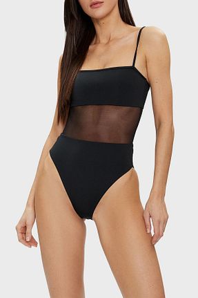 مایو مشکی زنانه پلی استر Calvin Klein - کد 822819191