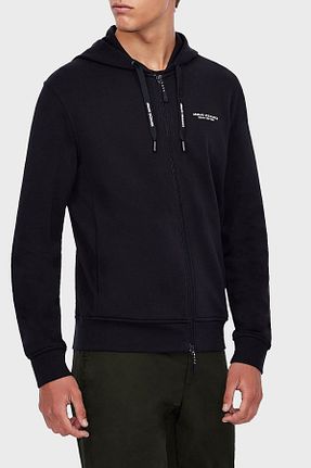 سوئیشرت سرمه ای مردانه ساده Armani Exchange - کد 47336505