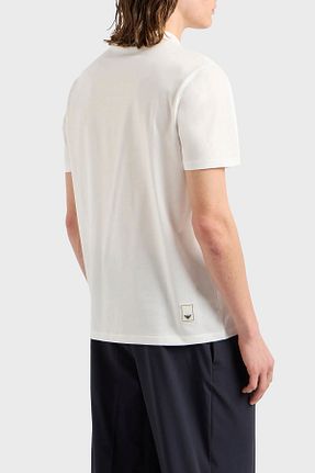 تیشرت سفید مردانه رگولار Emporio Armani - کد 814243529