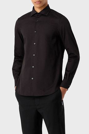 پیراهن مشکی مردانه رگولار Emporio Armani - کد 760041675