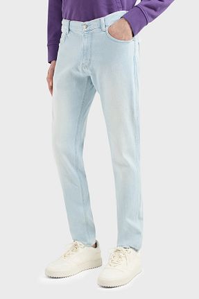 شلوار جین قهوه ای مردانه پاچه ساده Emporio Armani - کد 824368877
