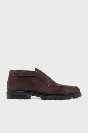 بوت / نیم بوت قهوه ای مردانه چرم خالص Santoni - کد 854143091