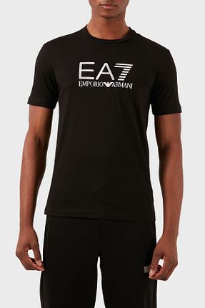 تیشرت مشکی مردانه اسلیم فیت EA7 - کد 805821419