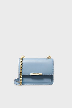 کیف دوشی آبی زنانه چرم خالص Michael Kors - کد 834894265