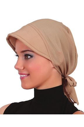 کلاه شنای حجاب بژ زنانه fidan bone - کد 43164361