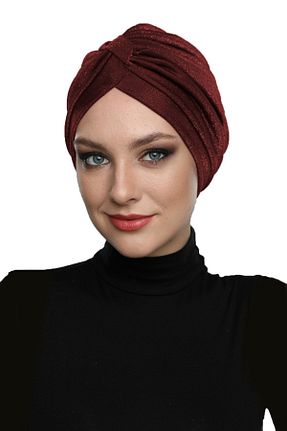 کلاه شنای حجاب زرشکی زنانه fidan bone - کد 51135533