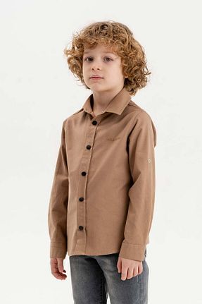 پیراهن بژ بچه گانه رگولار Gold Class Kidswear - کد 736803074