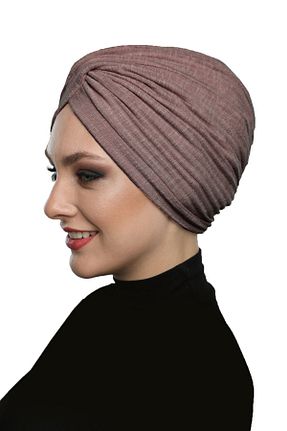 کلاه شنای حجاب قهوه ای زنانه fidan bone - کد 790566968