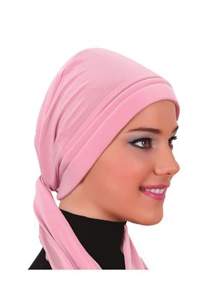 کلاه شنای حجاب صورتی زنانه fidan bone - کد 68120102