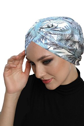 کلاه شنای حجاب بژ زنانه fidan bone - کد 747187150