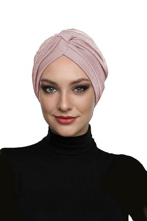 کلاه شنای حجاب صورتی زنانه fidan bone - کد 69403218