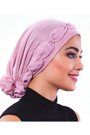 کلاه شنای حجاب صورتی زنانه fidan bone - کد 44210880