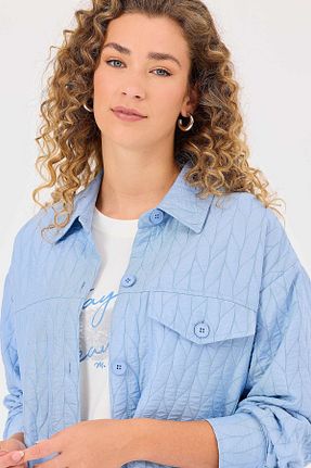 کت آبی زنانه رگولار SEÇİL - کد 858123079