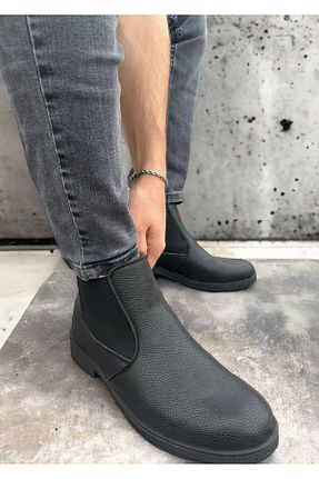 بوت / نیم بوت مشکی مردانه چرم مصنوعی charmstep - کد 792255978
