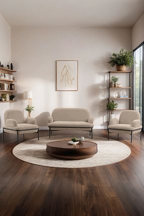 ست مبلمان چای خوری قهوه ای Armens Life - کد 824694303