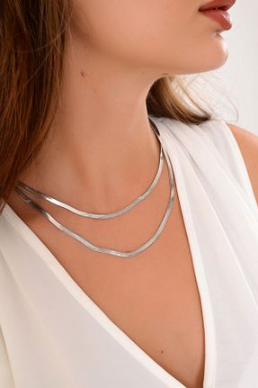 گردنبند استیل ( فولاد ) زنانه استیل (فولاد) Eylülün Takısı - کد 857952643