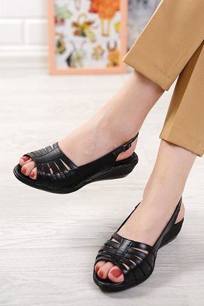 صندل مشکی زنانه پاشنه پر YADE MODA - کد 123311544