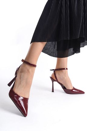 کفش پاشنه بلند کلاسیک زرشکی زنانه چرم مصنوعی Entella Store - کد 794501420