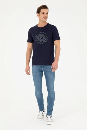 تیشرت سرمه ای مردانه رگولار U.S. Polo Assn. - کد 809914653