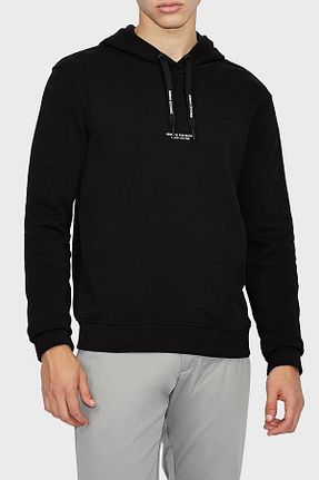 سوئیشرت مشکی مردانه ساده Armani Exchange - کد 212072698