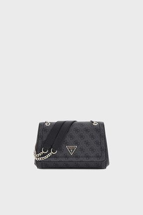 کیف دوشی طوسی زنانه پلی اورتان Guess - کد 804195071