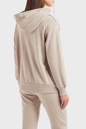 سوئیشرت بژ زنانه ساده Armani Exchange - کد 804569109