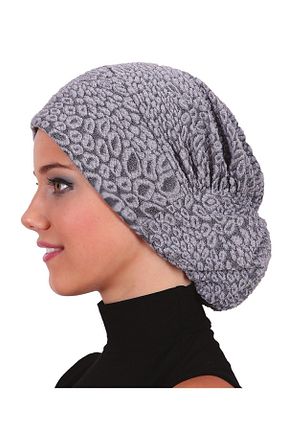 کلاه شنای حجاب طوسی زنانه fidan bone - کد 43174954