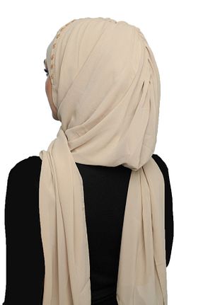 کلاه شنای حجاب بژ زنانه fidan bone - کد 69403282