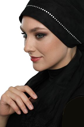 کلاه شنای حجاب مشکی زنانه fidan bone - کد 100308041