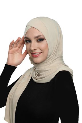 کلاه شنای حجاب بژ زنانه fidan bone - کد 68118840