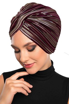 کلاه شنای حجاب زرشکی زنانه fidan bone - کد 314123015
