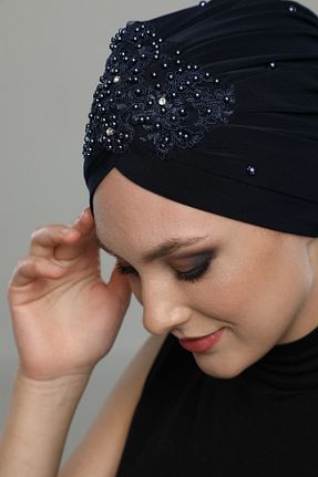 کلاه شنای حجاب سرمه ای زنانه fidan bone - کد 348757332