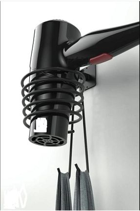 نظم دهنده حمام مشکی استیل (فولاد) Hayveys - کد 825499649