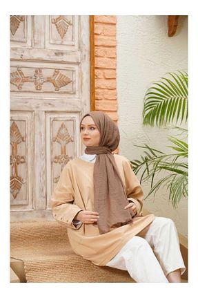 شال قهوه ای زنانه Larissa Scarf - کد 238350786