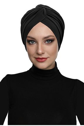 کلاه شنای حجاب مشکی زنانه fidan bone - کد 310945462