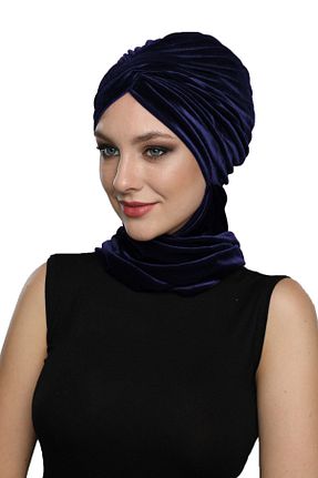 کلاه شنای حجاب سرمه ای زنانه fidan bone - کد 69388164